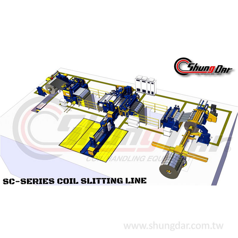 Shung Dar - Automatizovaná linka na rozřezávání ocelových cívek